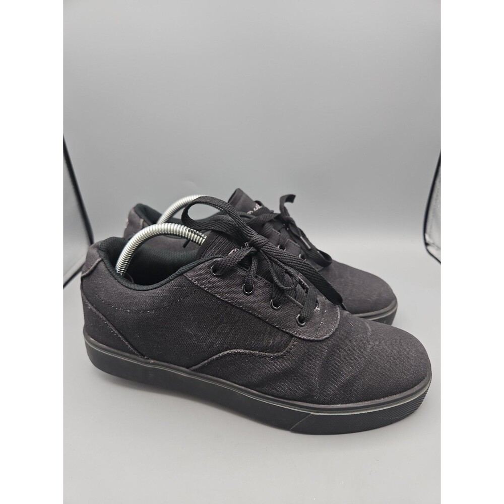 Heelys Launch Mens Size 10 Black Canvas Roller Skate Shoes Y2K Wheels
